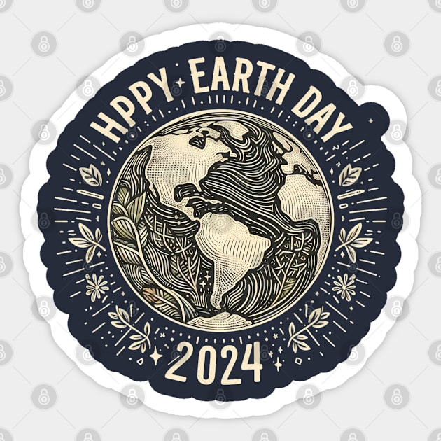 Earth Day 2024 Sticker by BukovskyART